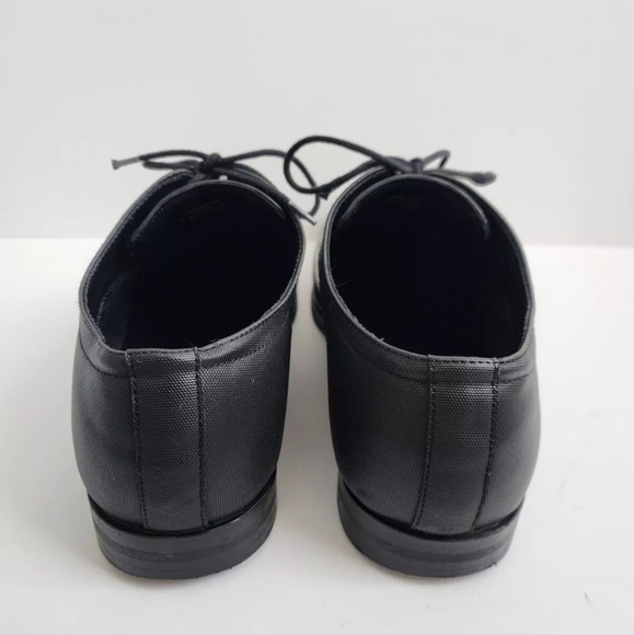 ZARA MENS DRESS BLACK DERBY CLASSIC POINTED TOE LACE UP SHOES 8 41 - Picture 7 of 9